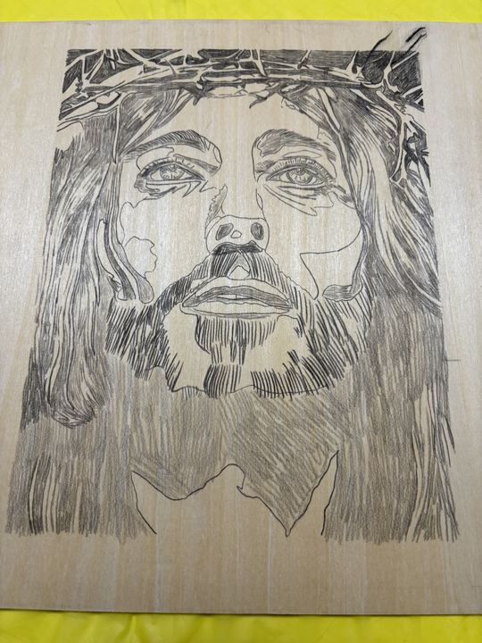 Blessed Burnings wood-burning piece 2