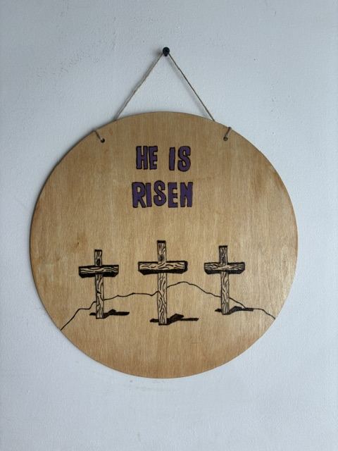 Blessed Burnings wood-burning piece 12