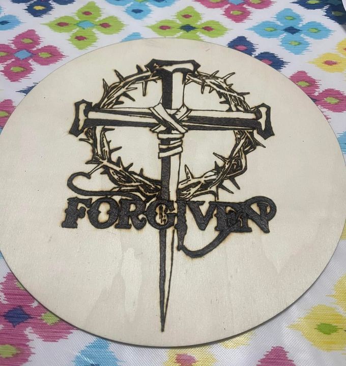 Blessed Burnings wood-burning piece 15