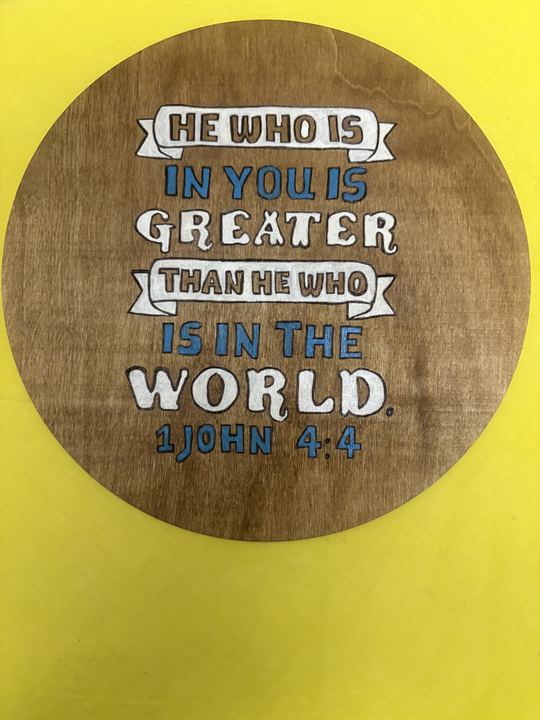 Blessed Burnings wood-burning piece 17