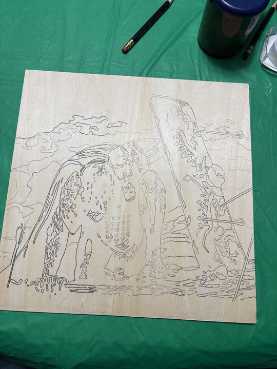 Blessed Burnings wood-burning piece 7