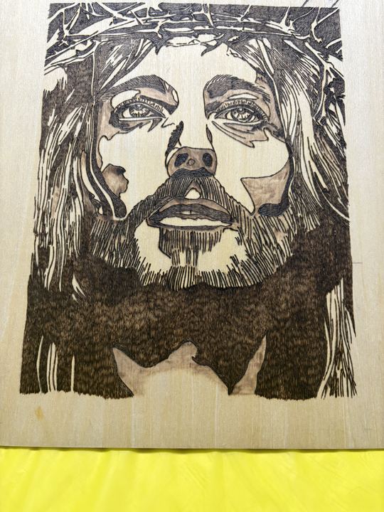 Blessed Burnings wood-burning piece 4